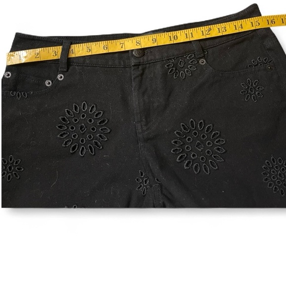 The Kooples Black Cotton Broderie Anglaise shorts size 2 nwt - Picture 9 of 9